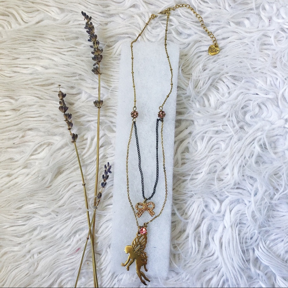 Betsey Johnson fairy necklace